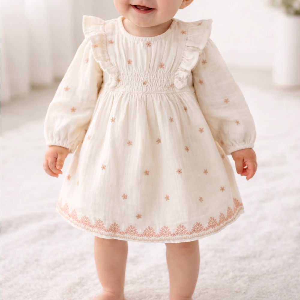 NEVER WORN - Embroidered Dress